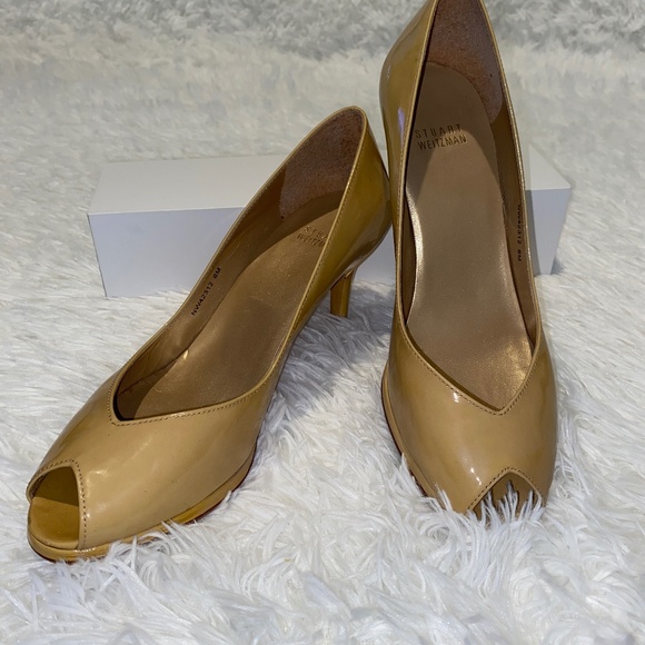 Stuart Weitzman Shoes - Stuart Weitzman peep toe patent pumps 2 1/2" heel
